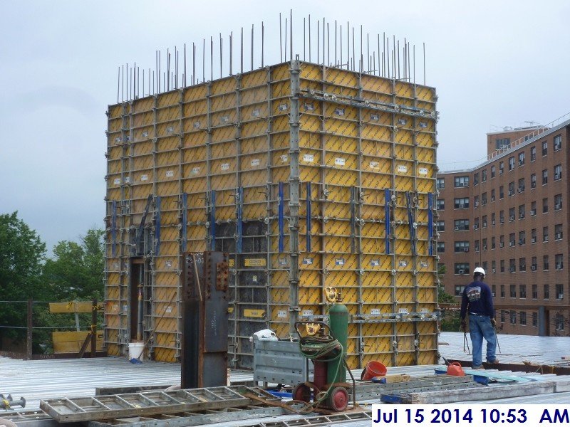 Finished installing the shear wall panels at Stair -4 (3rd Floor) Facing North-East (800x600)